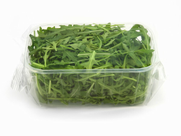 Vaschetta di rucola confezionata in flowpack