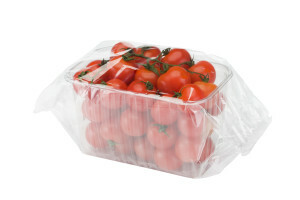 vaschetta di pomodori confezionata in flowpack